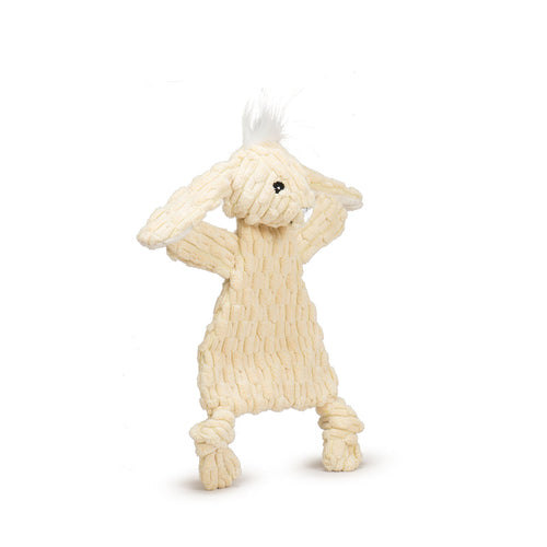 HuggleHounds Bobbi Bunny HuggleFlatties™ Durable Plush Dog Toy