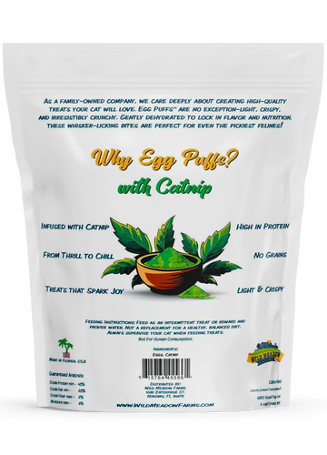 Wild Meadow Egg Puffs for Cats with Catnip