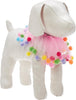 Midlee Pink Birthday Pom Pom Dog Collar