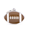 MyFamily Charms Big American Football ID Tag