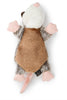 GODOG Flatz Squeaky Plush Dog Toys with Chew Guard Technology
