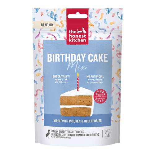 The Honest Kitchen Birthday Cake Mix made with Chicken & Blueberries Dog Treats