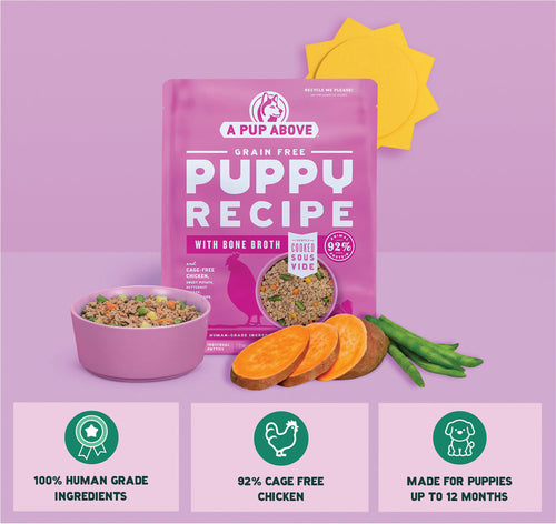 A Pup Above Puppy Recipe Grain Free Frozen Dog Food