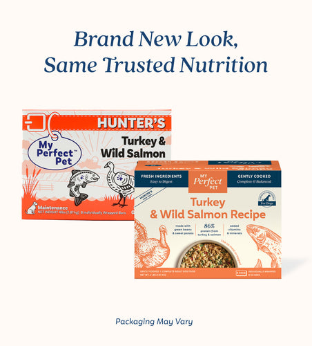 My Perfect Pet Turkey and Wild Salmon Hunter's Frozen Dog Food