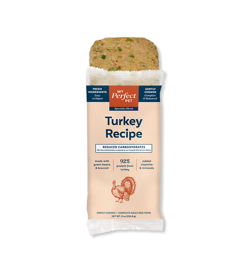 My Perfect Pet Turkey Reduced Carbohydrates Tino's Frozen Dog Food