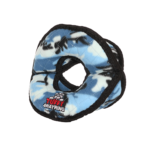 Tuffy® Ultimate Original 4 Way Ring Blue Dog Toy