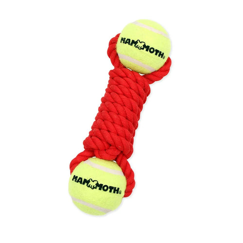 Mammoth Pet Products Twister Bone with 2 Tennis Balls Dog Toy