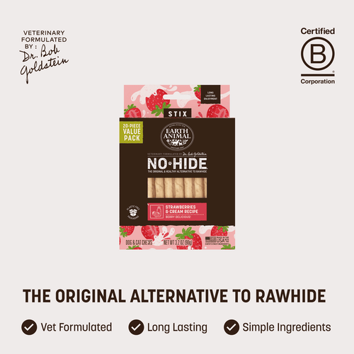 Earth Animal No-Hide® Strawberries & Cream Stix