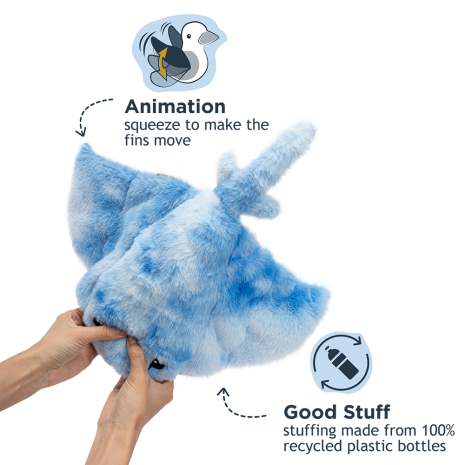 Tall Tails Animated Manta Ray Dog Toy