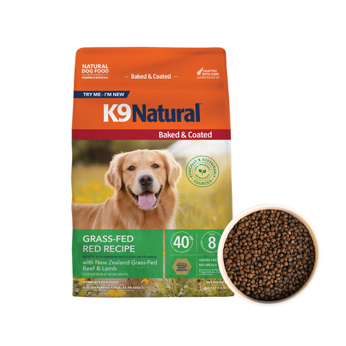 K9 Natural Baked & Coated Grass-Fed Red Recipe Dry Dog Food