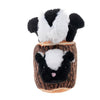 Territory Skunk in Log Moving Plush Dog Toy