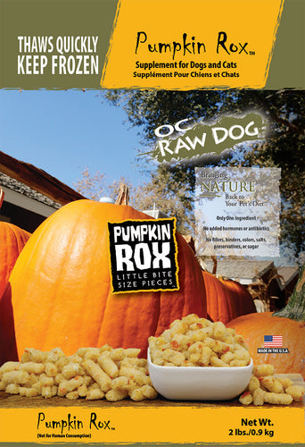 OC Raw Dog Frozen Pumpkin Rox Raw Dog Food