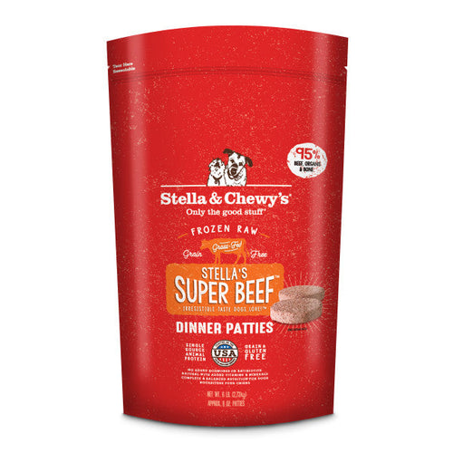 Stella & Chewy's Stella's Super Beef Grain Free Dinner Patties Frozen Raw Dog Food (12-lb)