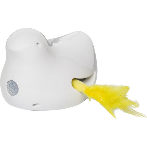 PEEK-A-BIRD MOTION-ACTIVATED CAT TOY (WHITE)